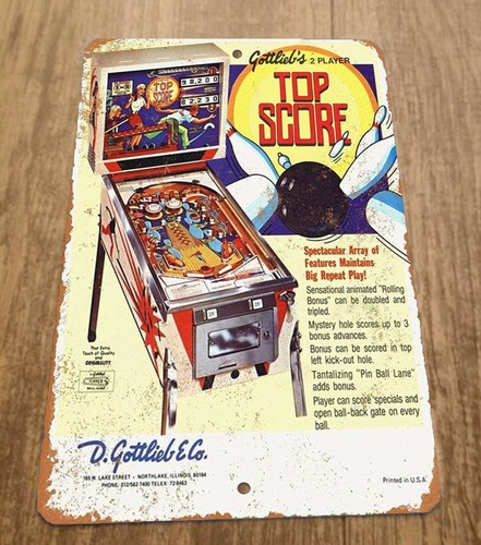 Arcade Games & Vending Llc Photos - 고트리브스 탑 스코어 핀볼 게임룸 금속